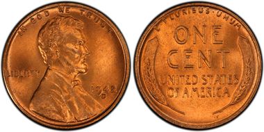 1942-D 1C MS67+ RD