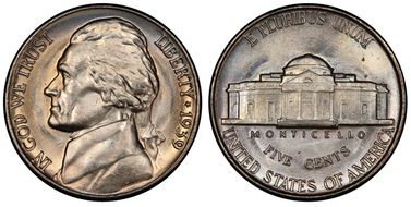 1939 5C Reverse of 1940 MS67+ FS