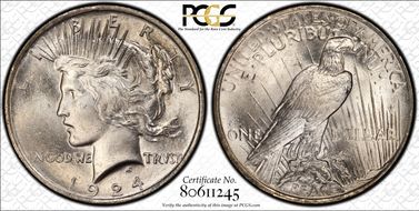 1924 $1 MS66+