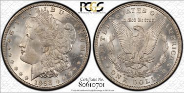 1893 $1 MS65