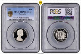 1981 10C PR70DCAM