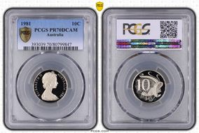 1981 10C PR70DCAM
