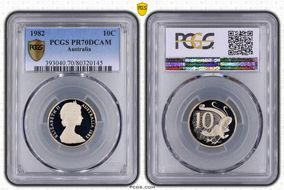1982 10C PR70DCAM