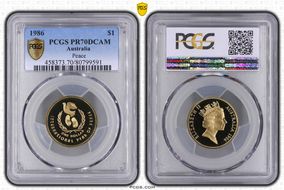 1986 $1 Peace PR70DCAM