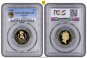 1986 $1 Peace PR70DCAM