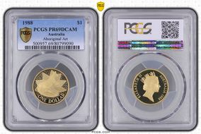 1988 $1 Aboriginal Art PR69DCAM