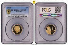 2001 $2 PR69DCAM