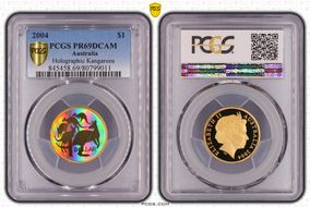 2004 $1 Holographic Kangaroos PR69DCAM