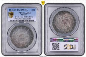 1842/31-Do RM/RL 8 R Do19 1832-42 Die Style AU53