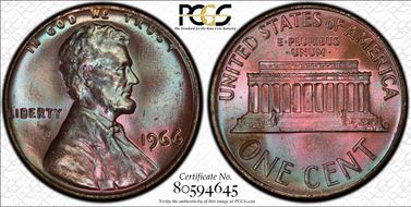 1966 1C MS64BN