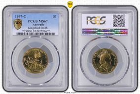 1997-C $1 Kingsford Smith MS67