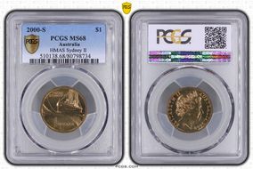 2000-S $1 HMAS Sydney II MS68