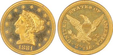 1881 $2.50 PR66CAM