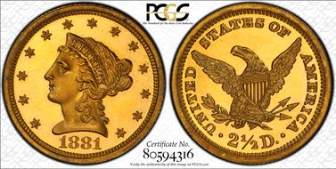 1881 $2.50 PR66CAM