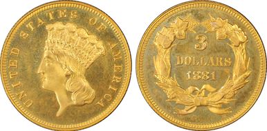 1881 $3 PR66CAM