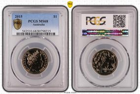 2015 $1 MS68