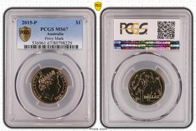 2015-P $1 Privy Mark MS67