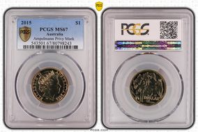 2015 $1 Ampelmann Privy Mark MS67
