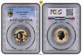 2016 $1 C - Cockatoo Ag MS69