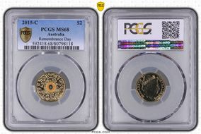 2015-C $2 Remembrance Day In Flanders Fields Colorized MS68