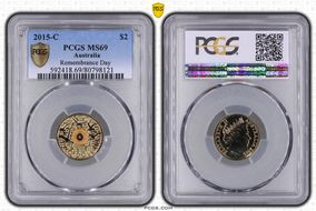 2015-C $2 Remembrance Day In Flanders Fields Colorized MS69