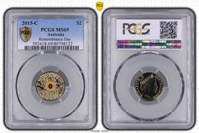 2015-C $2 Remembrance Day In Flanders Fields Colorized MS69