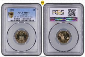 2016 $2 50 Yrs Decimal Currency MS67