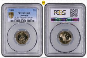 2016 $2 50 Yrs Decimal Currency MS68