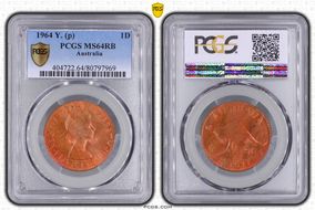 1964 Y. (p) 1D MS64RB