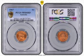 1967 1C MS66RD