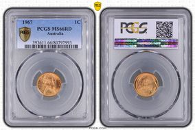 1967 1C MS66RD