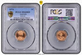 1974 1C KM-62 MS68RD