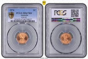 1974 1C KM-62 MS67RD