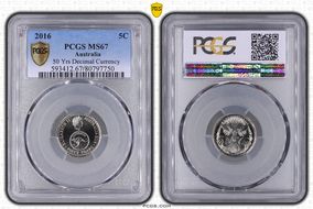 2016 5C 50 Yrs Decimal Currency MS67
