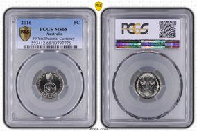 2016 5C 50 Yrs Decimal Currency MS68