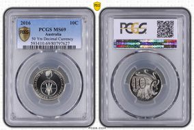 2016 10C 50 Yrs Decimal Currency MS69