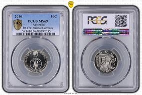 2016 10C 50 Yrs Decimal Currency MS69
