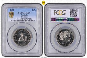 2001 20C Bradman MS67