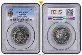 2001 20C Norfolk Island MS67
