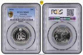 2016 20C 50 Yrs Decimal Currency MS69