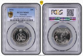 2016 20C 50 Yrs Decimal Currency MS69