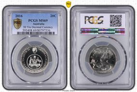 2016 20C 50 Yrs Decimal Currency MS69