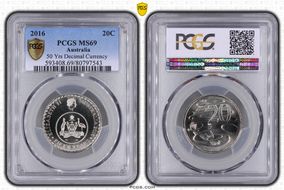 2016 20C 50 Yrs Decimal Currency MS69