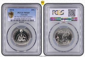 2016 20C 50 Yrs Decimal Currency MS69