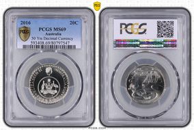 2016 20C 50 Yrs Decimal Currency MS69