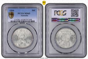 1966 50C KM-67  Ag MS65