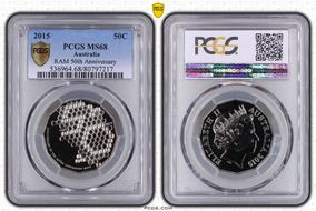2015 50C RAM 50th Anniversary MS68