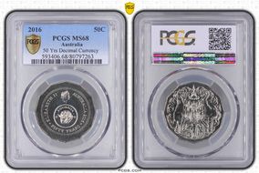 2016 50C 50 Yrs Decimal Currency MS68