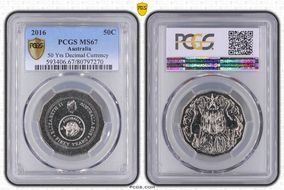 2016 50C 50 Yrs Decimal Currency MS67