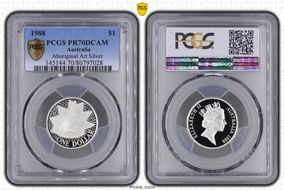 1988 $1 Aboriginal Art Ag PR70DCAM